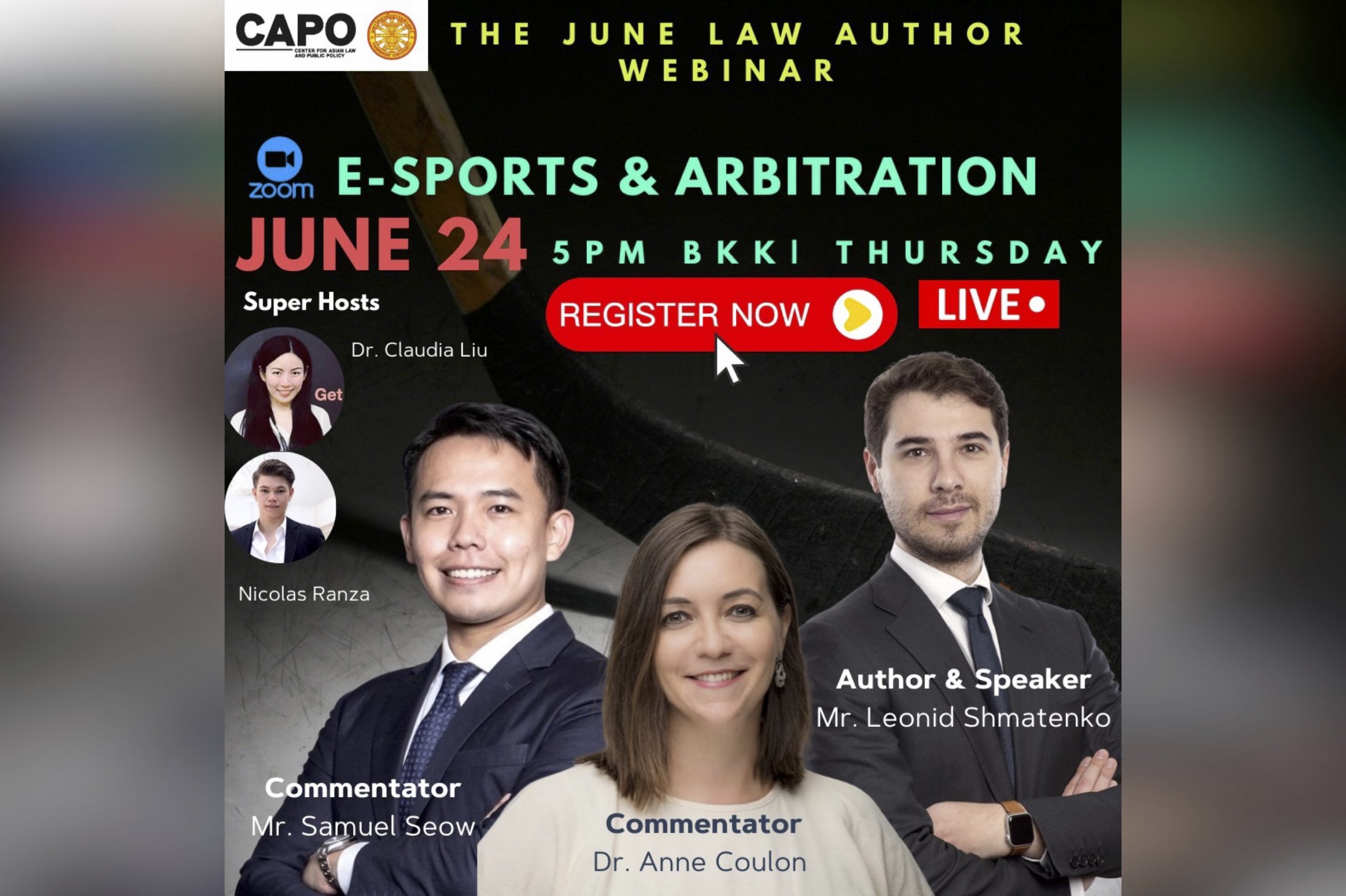 Webinar on E-Sports and Arbitration