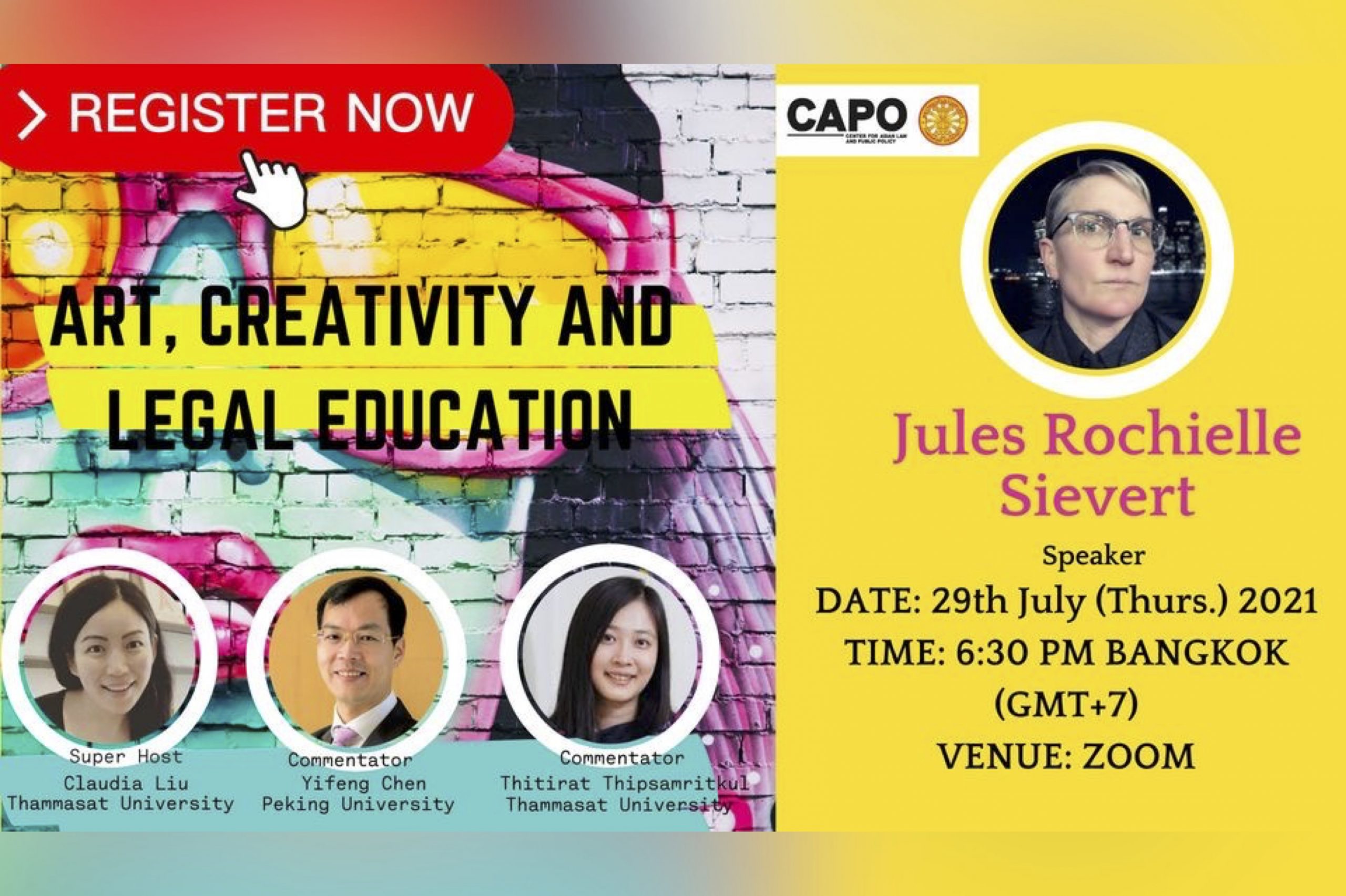 CAPO Law Authors Webinar Series : Art, Creativity, and Legal Education