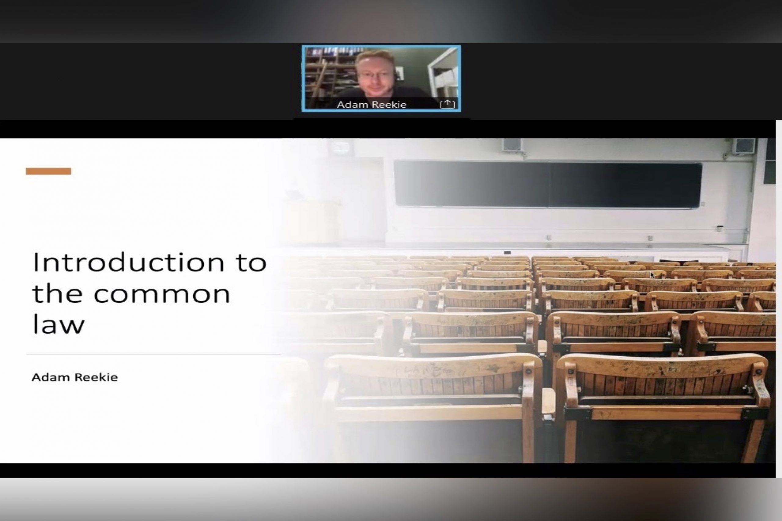 การบรรยายพิเศษ (บรรยายเป็นภาษาอังกฤษ) หัวข้อ Introduction to the Common Law โดย Assistant Professor Adam Reekie