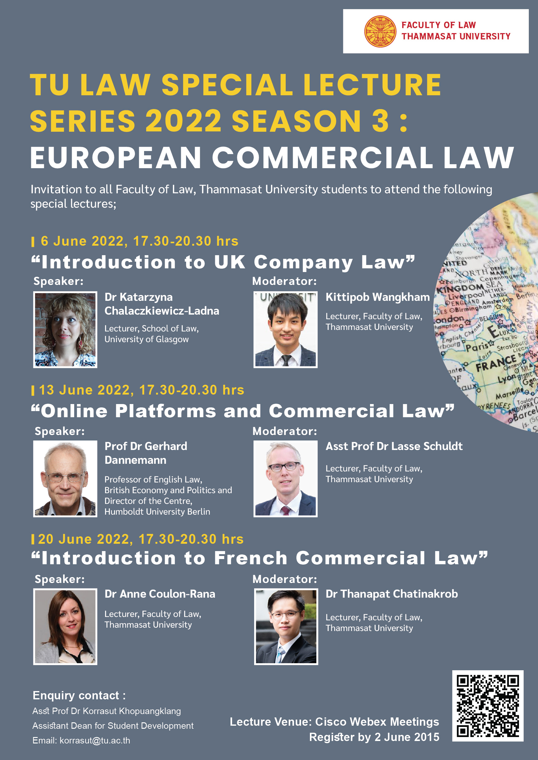 TU Law Special Lecture Series 2022 Season 3 : European Commercial Law (English Version)